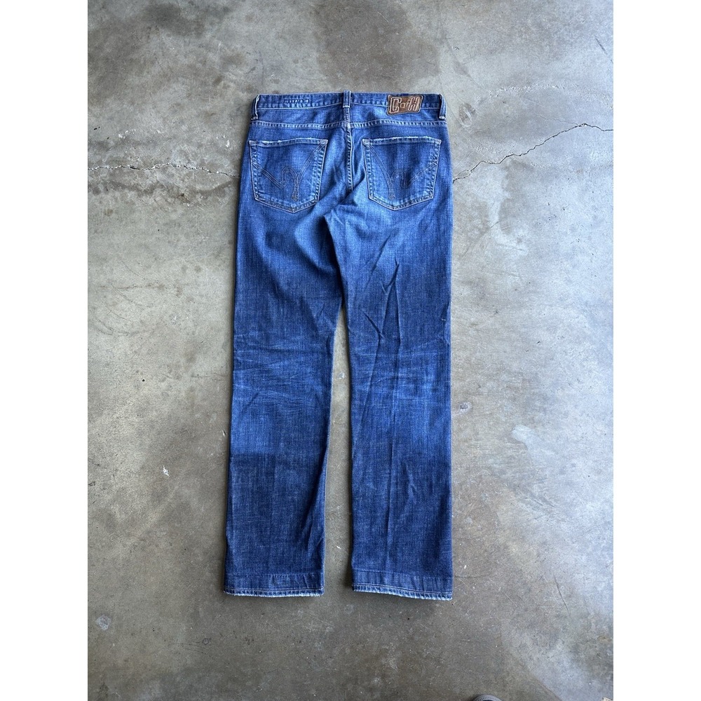 Men's Citizens of Humanity Sid Straight Leg Dark Wash Blue Denim Jeans Size 32